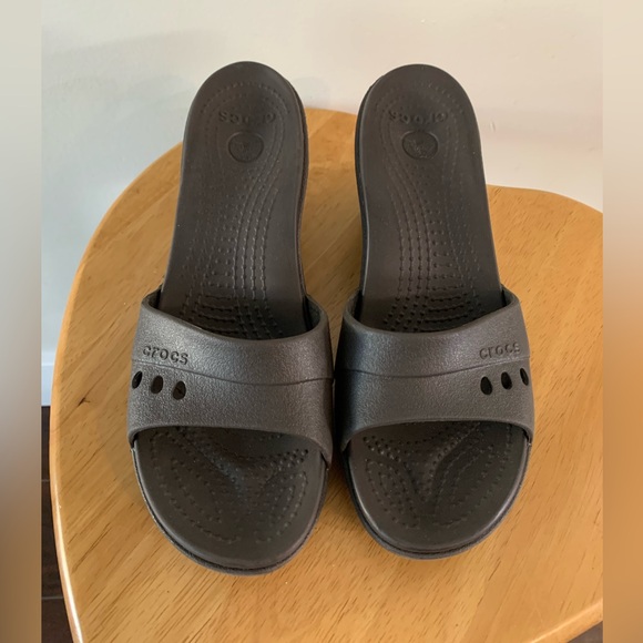 Crocs wedge sandals size 10 - Picture 3 of 11